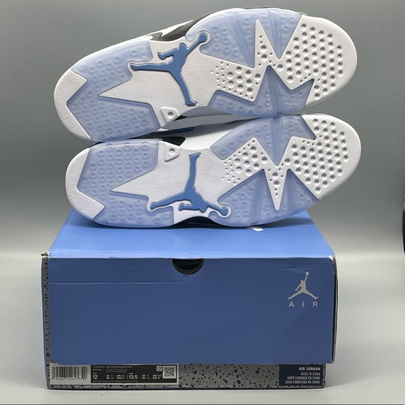 Nike Air Jordan 6 Retro UNC University Blue White Size 12 NEW - Picture 10 of 10